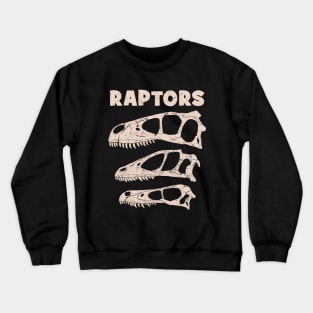 Raptors Utahraptor Deinonychus Velociraptor Crewneck Sweatshirt